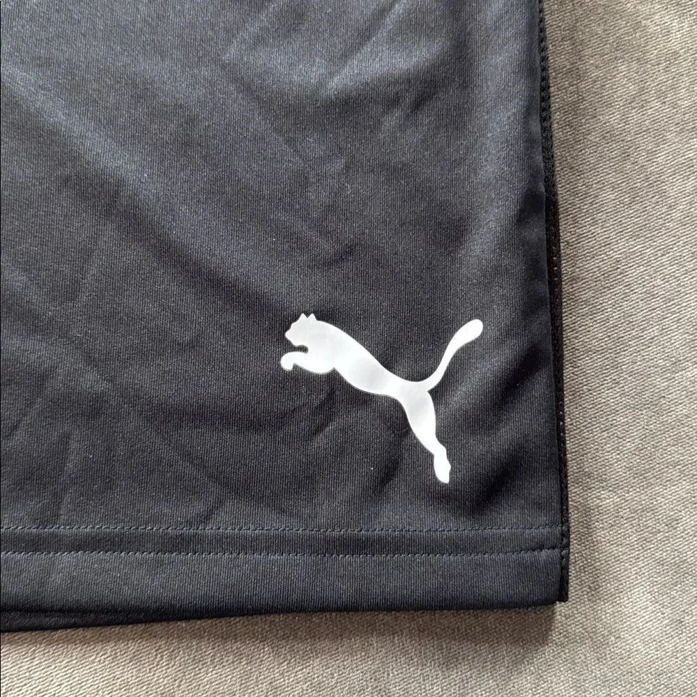 Men’s Puma Black Knit Athletic Sport Shorts Size L NWT